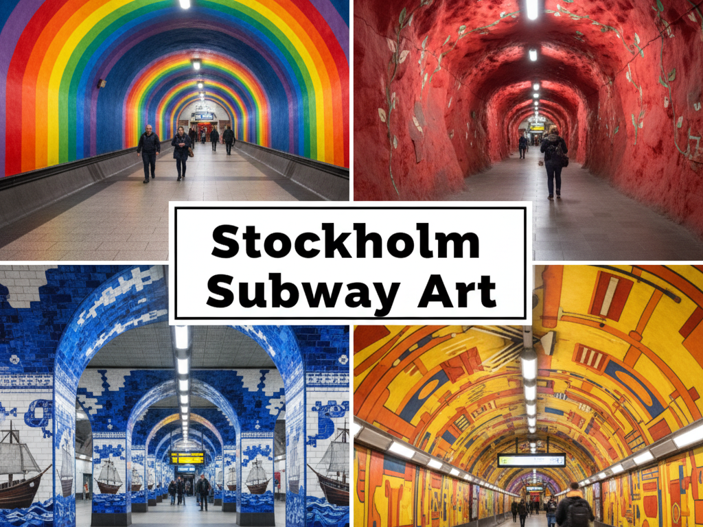 stockholm subway art